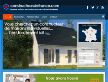 Tablet Screenshot of constructeursdefrance.com